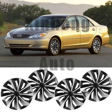4PCS Set 15" Wheel Covers Full Rim Snap On Hub Caps Replacement For Toyota Camry