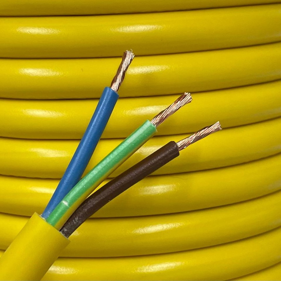 3183AG 2.5mm 3 Core Arctic Grade Yellow Flexible Cable Per Metre - Foto 10
