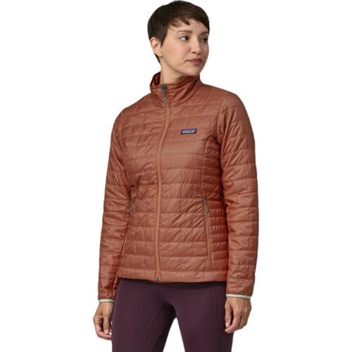 New Patagonia Nano Puff Jacket Burl Red Full Zip Insulated Primaloft Womens XS - Picture 3 of 5