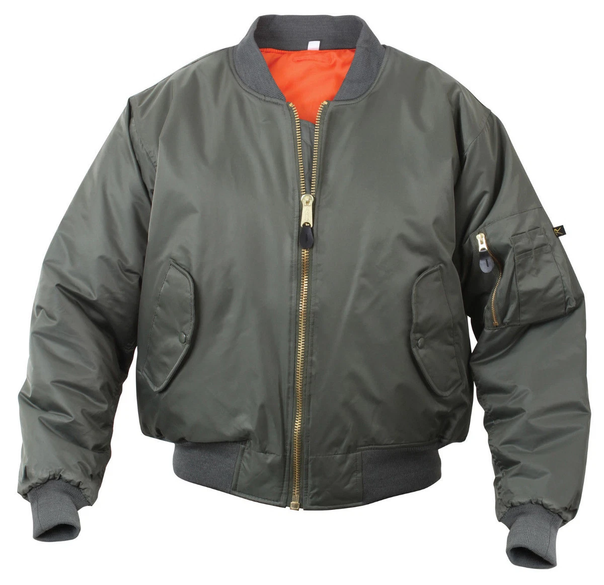 Green jacket orange lining sale