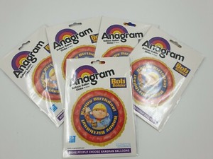 5 Pack 18 Ronde Joyeux Anniversaire Aluminium Helium Fete Ballon Bob Le Bricoleur Ebay
