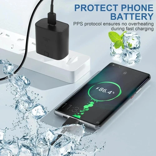 Genuine 45W Super Fast Charger Adapter Plug & Cable For Samsung Galaxy S24 S25+ - Picture 22 of 23