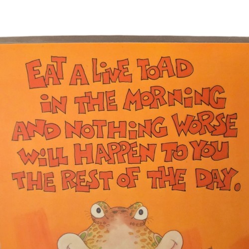 Vintage 1979 Toad In The Morning Poster Coaster Plaque Snack Mat Placemat - Picture 11 of 14