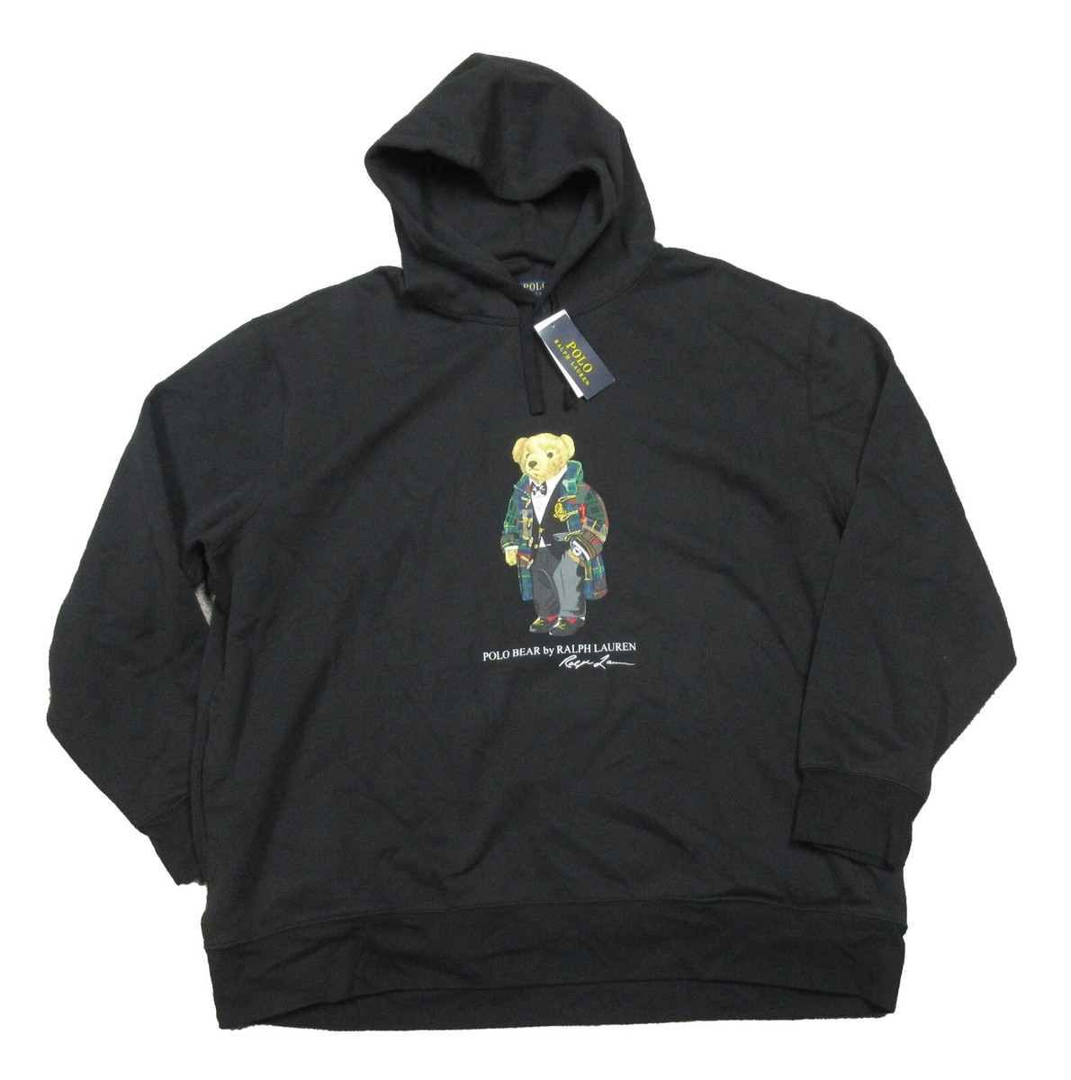 Polo by Ralph Lauren USAパーカー Mサイズ 黒 Polo Ralph Lauren Big & Tall Men's Black Polo Bear Fleece