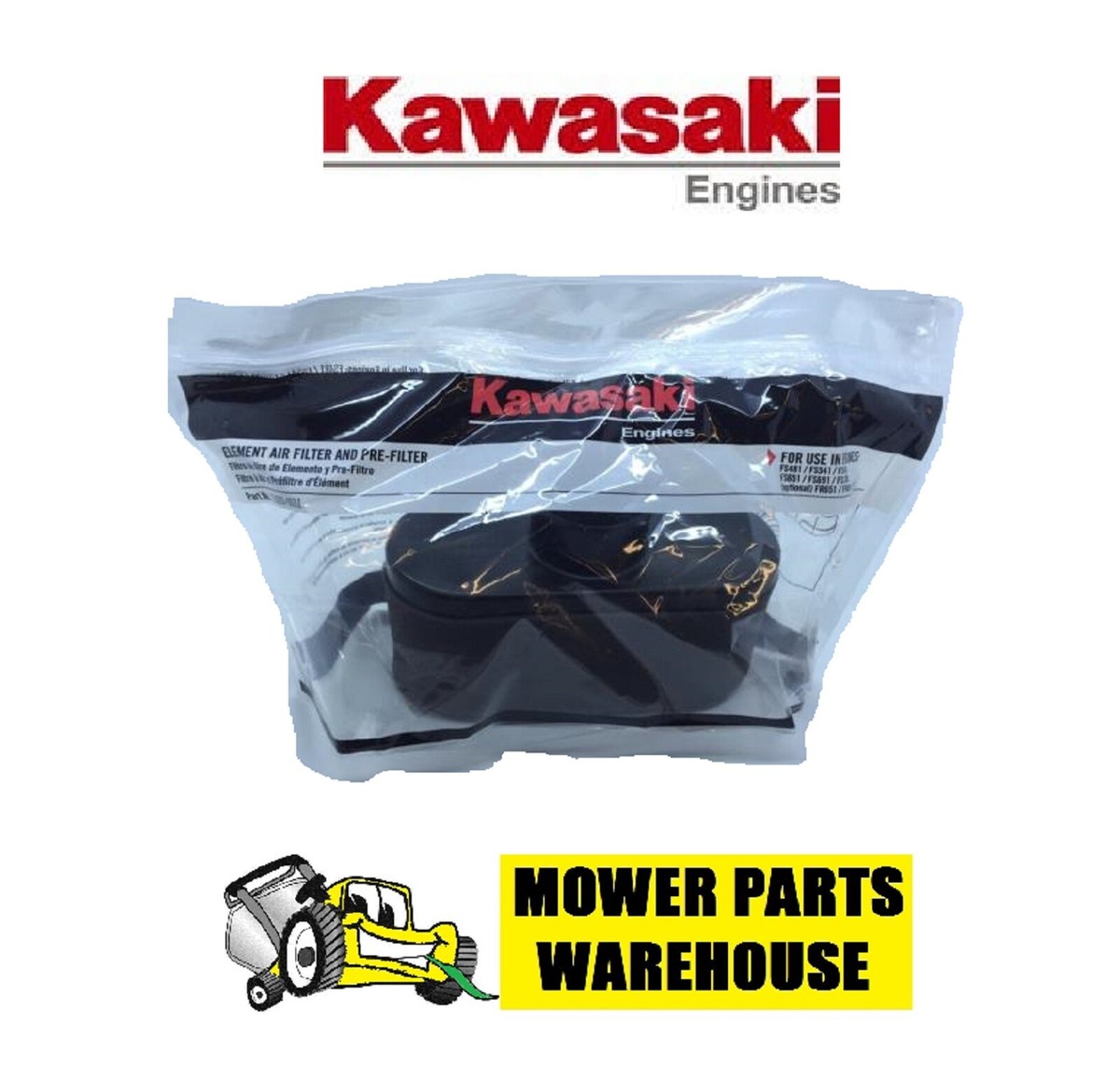 Genuine OEM Kawasaki 11029-0031 Air & Pre Filter 11013-0752 11013