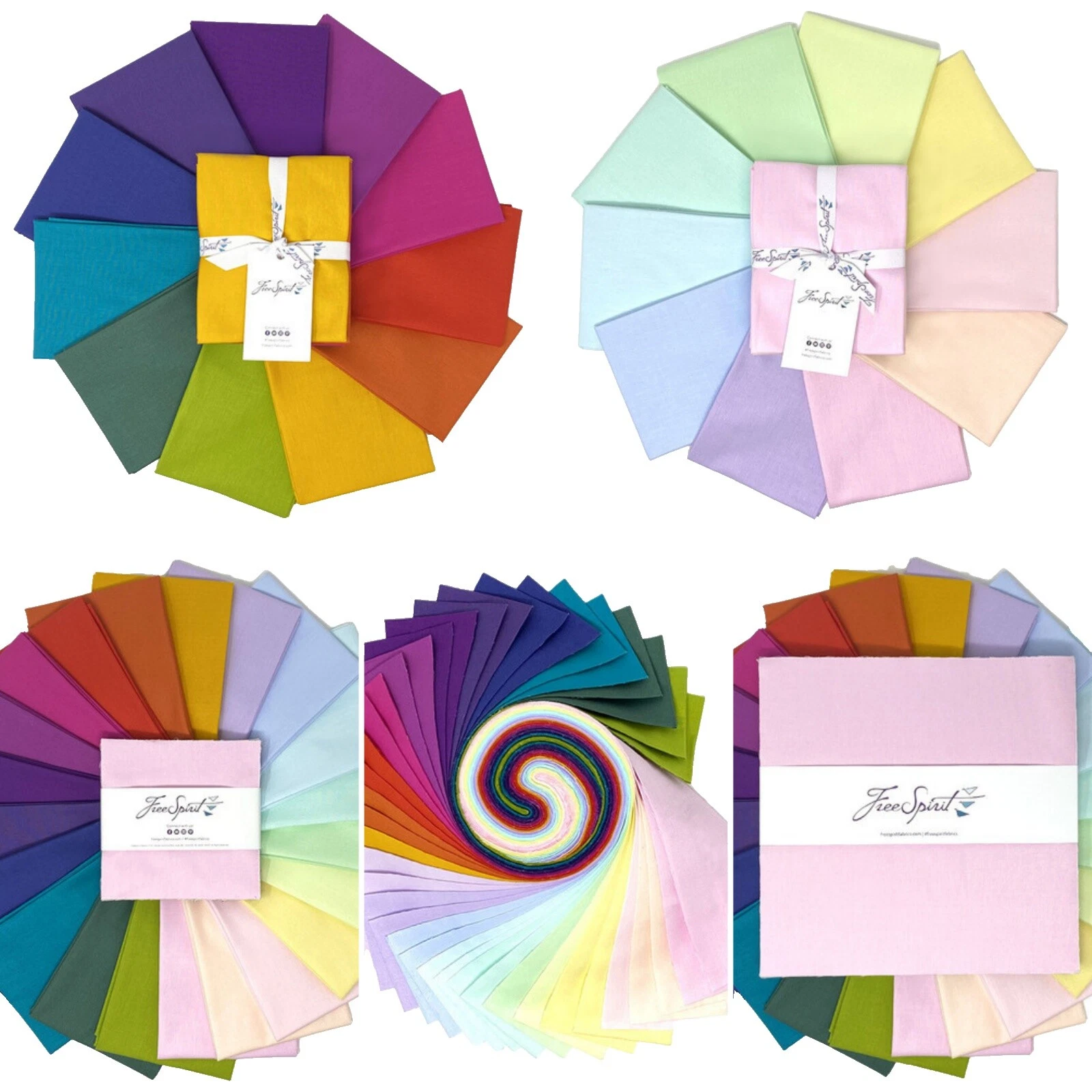 Fat quarters, paquetes Crafts Solid/Plain géneros artesanales