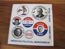 LBJ Library Tile Austin Texas Political Vintage 4 X 4 inches  Linden B Johnson 