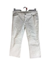 Michael Kors women's Cropped Jeans White Size 4 Pockets 8" Rise 20" inseam