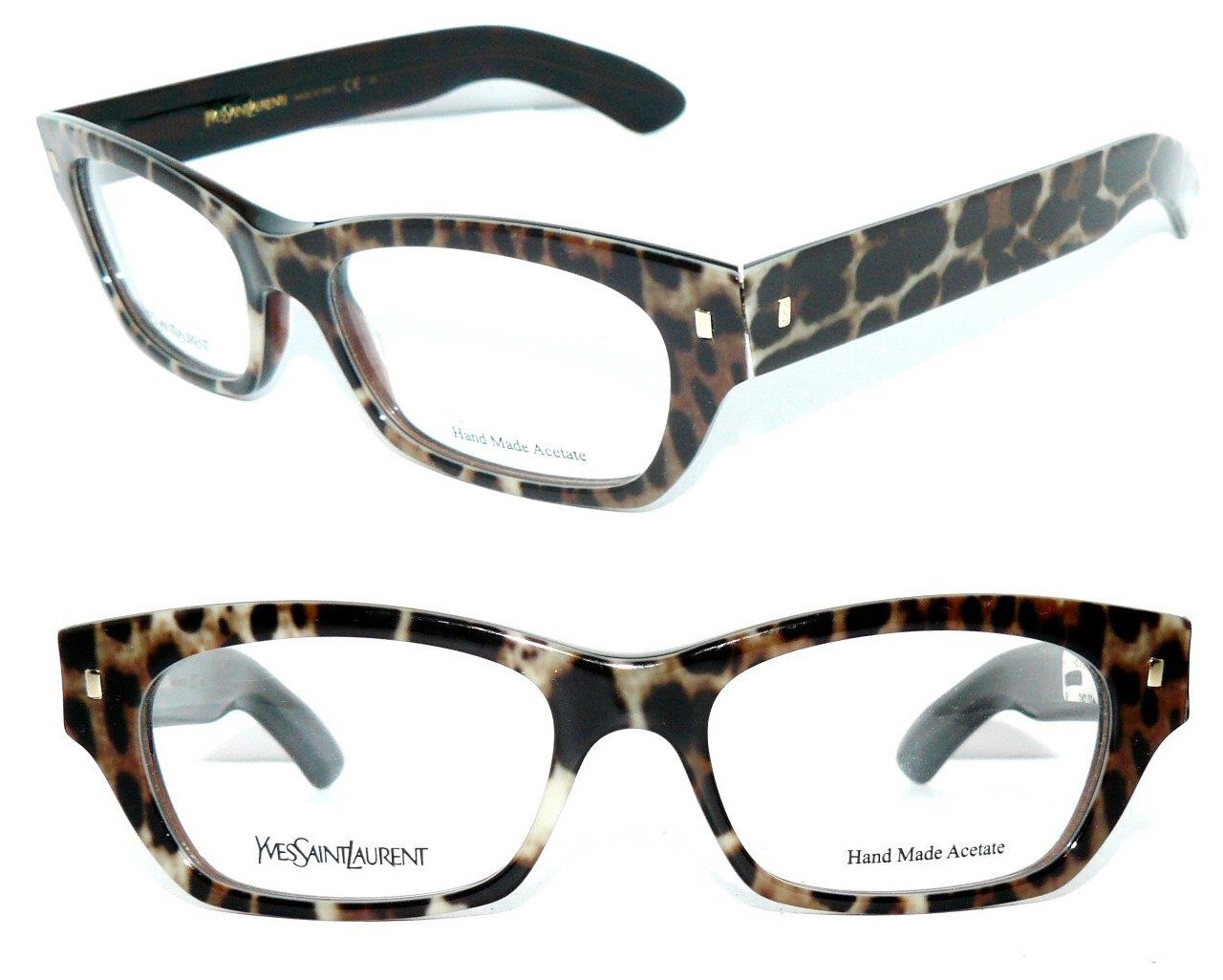 YVES SAINT LAURENT OCCHIALI MARRONE NERO 6333 YSL MONTATURA MONTATURA + ASTUCCIO FENDI