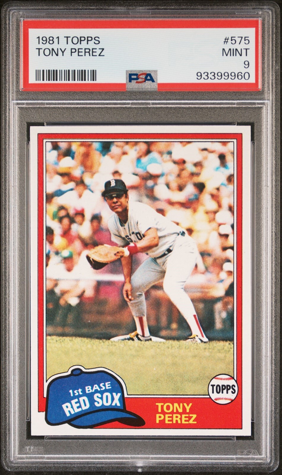 1981 Topps #575 Tony Perez - PSA 9