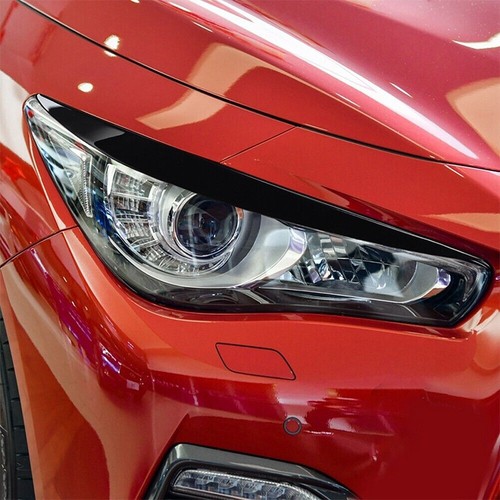 2X Faro Párrafo Tira de Cejas Cubierta de Recorte para Infiniti Q50 2014-2019 - Imagen 3 de 10