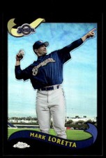 2002 Topps Chrome #446 Mark Loretta Black Refractors #/50