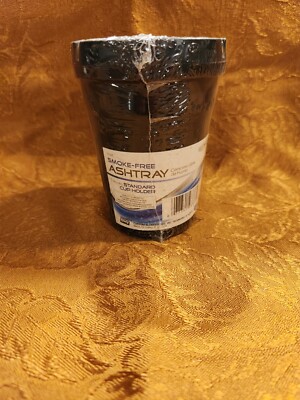 Custom Accessories 93365 Black Smoke Free Ashtray never opened