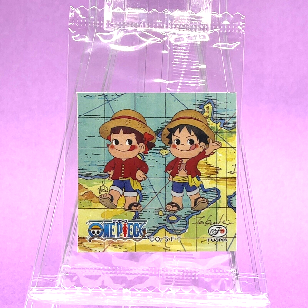 ONE PIECE 25th × Fujiya Milky Sticker Seal Luffy Peco Anniversary