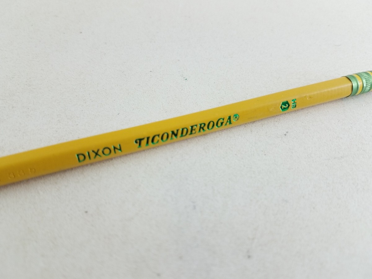 Dixon Ticonderoga #2 Bleistifte – 30 Stück, Gelb, Gespitzt – Mit Radiergummi, Für Schule & Büro, Made In USA