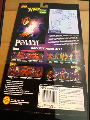 Psylocke Vintage 1996 Toybiz X-Men Classics Figure w/ Light Up