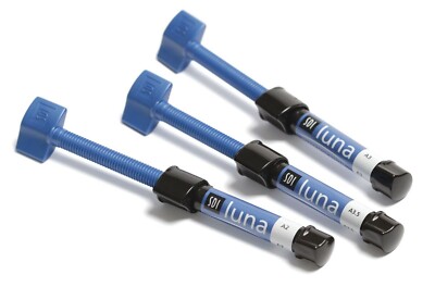 3 x SDI Dental LUNA Nano Hybrid & Micro Filler 4gm Composite ENAMEL  A2 A3 A3.5