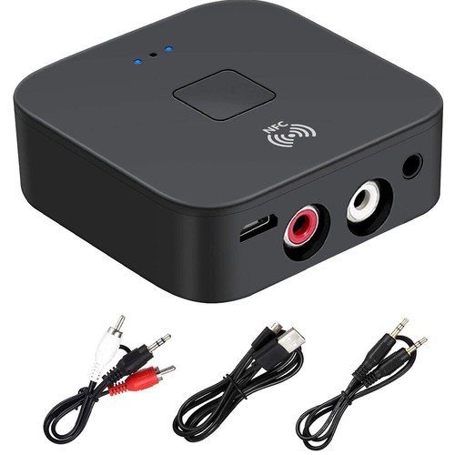 Bluetooth 5.0 AUX 3.5mm Empfänger NFC Cinch Buchse Hifi Wireless Audio Adapter - Bild 7 von 9