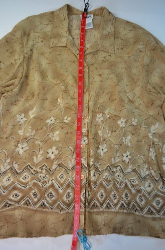 Bon Worth Women's PM Beige Floral 3-piece set Tank Blouse, Crop Bermuda Pant NWT - Picture 5 of 24