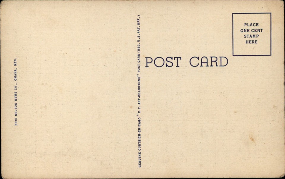 Pavilion Mt Vernon Gardens Omaha Nebraska aerial view 1930s linen