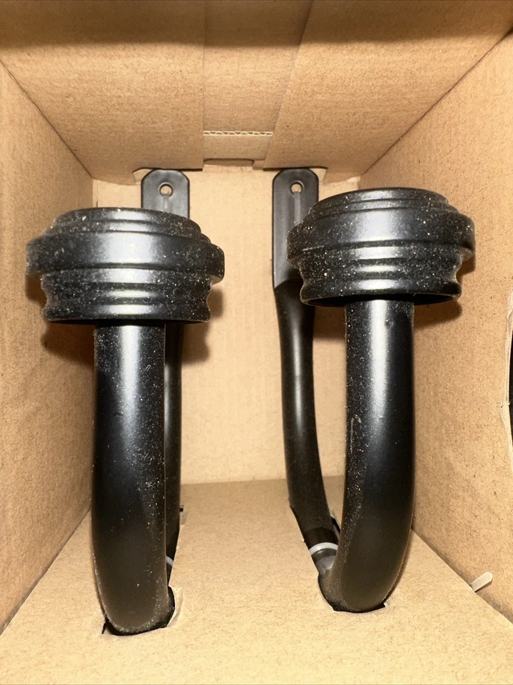 Allen + Roth Holdbacks acabado negro mate #0634465 nuevo en caja Foto 2 de 4