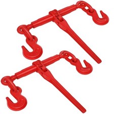 2Pack Chain Binder Ratchet Load Binder 1/2"- 5/8" 13000lbs Flat Trailer Tie Down