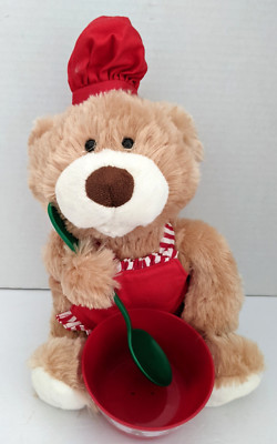 Avon HOLLY THE BAKING BEAR Animated Plush How to Make Gingerbread Cookies  VIDEO