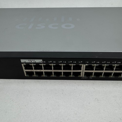 Cisco SG350-28P-K9 Gigabit 28 Port PoE Ethernet Web Managed Network Switch - Photo 3/7