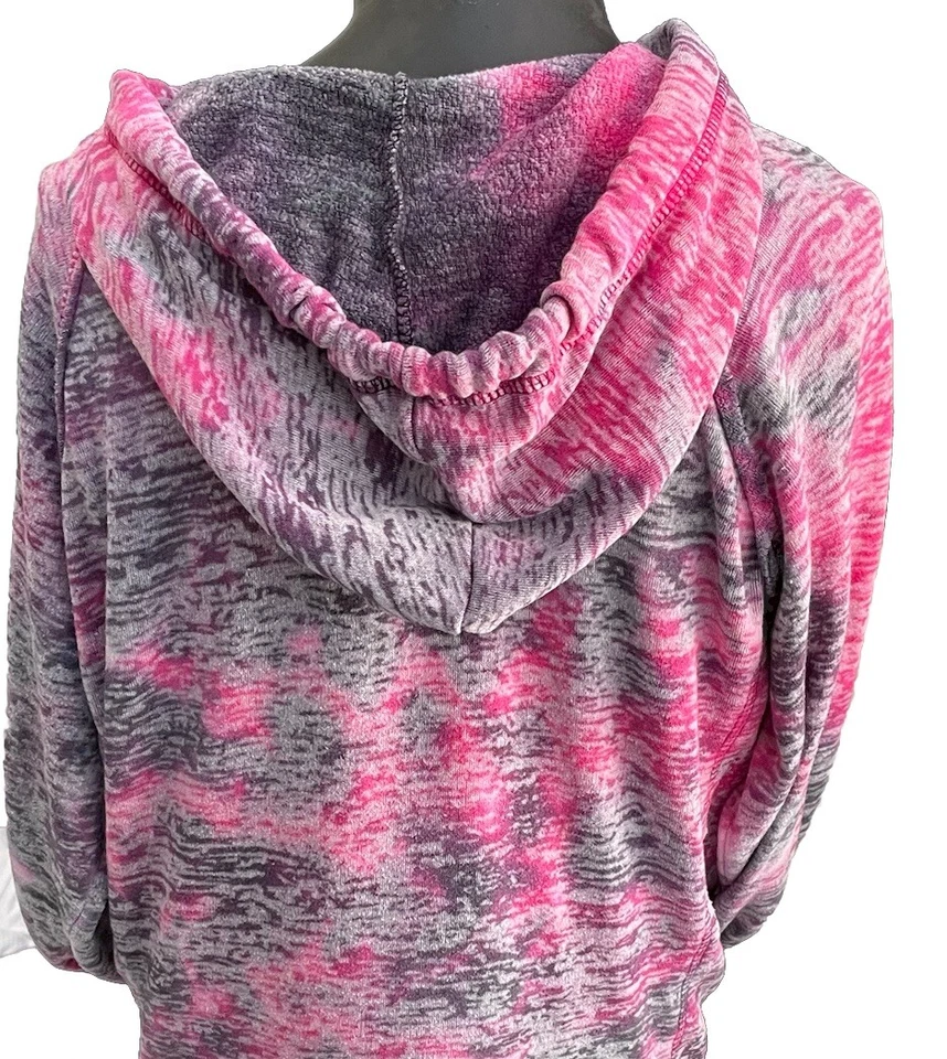 Галстук краситель толстовка с капюшоном L женщин мамонт горный горнолыжный курорт розовый/фиолетовый хиппи Artsy Y2K - Изображение 2 из 4