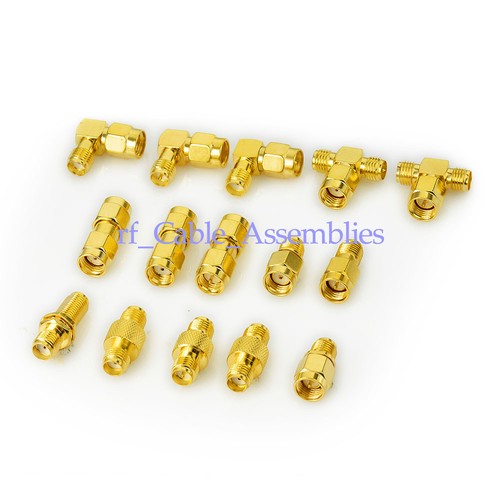 15 Type SMA Kits Connector SMA Male Female Antenna Converter Adapter Test Set - Picture 4 of 4