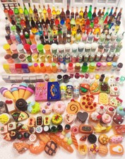 Dollhouse Miniature Wine Food Drink Lot 30 Piece 1:6 - 1:12 Scale Decor    