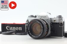 Near MINT Strap Canon AE-1 Silver Film Camera FD 50mm f1.4 Lens From JAPAN