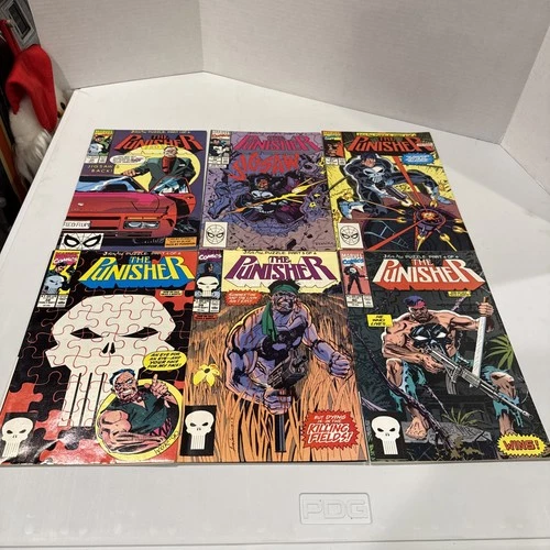VTG 1990 Marvel Comics The Punisher #35-40 - Complete Jigsaw Puzzle - Parts 1-6