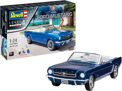 REVELL Modellbausatz Geschenkset 60 Jahre Ford Mustang 1:24