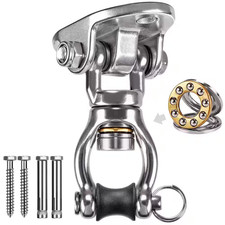 1200 Lb. Capacity Stainless Steel Swing Hanger with Bearing Swivel Swing Hook fo