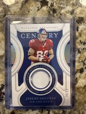 2021 National Treasures Football Jeremy Shockey Century Materials Patch /25
