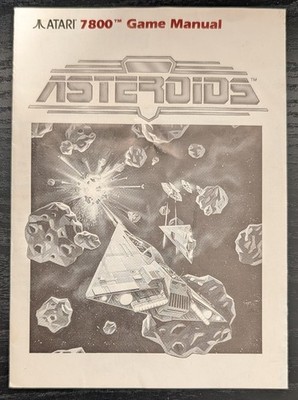 Asteroiden Anleitungsheft / Handbuch - Atari 7800