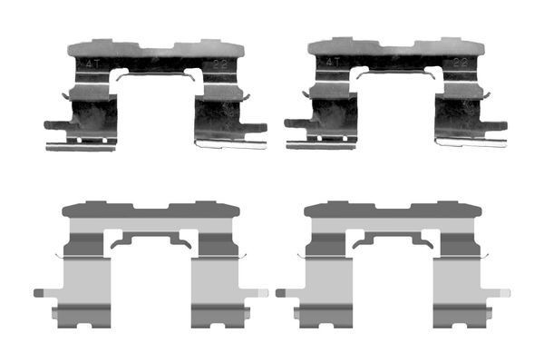 ZubehÖRsatz Scheibenbremsbelag Vorne Bosch 1 987 474 407 FÜR Toyota ZubehÖR KIT-image