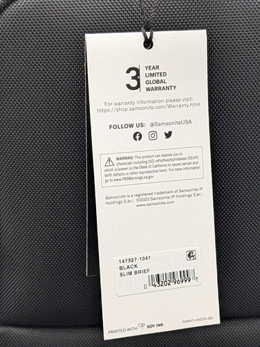 Samsonite Xenon 4.0 Expandable Nylon Briefcase, Black (147327-1041) - Picture 5 of 7