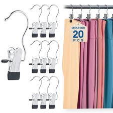 Legging Organizer for Closet, Yoga Pants Hangers 20 Pack 20 Pack, Silver 