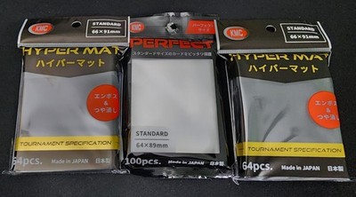 KMC Perfect Fit (100 ct) & 2 KMC Hyper Mat Black (2x64 ct) Sleeves - MTG Pokemon