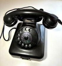 Altes Telefon - Bakelit -  Wählscheibe Post -  W48 Bj. 1953 - Schwarz⚡️Rarität