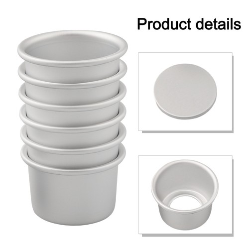 DIY Backwerkzeug 2 Mini Kuchenform mit abnehmbarem Boden Pudding Backformen - Bild 11 von 12