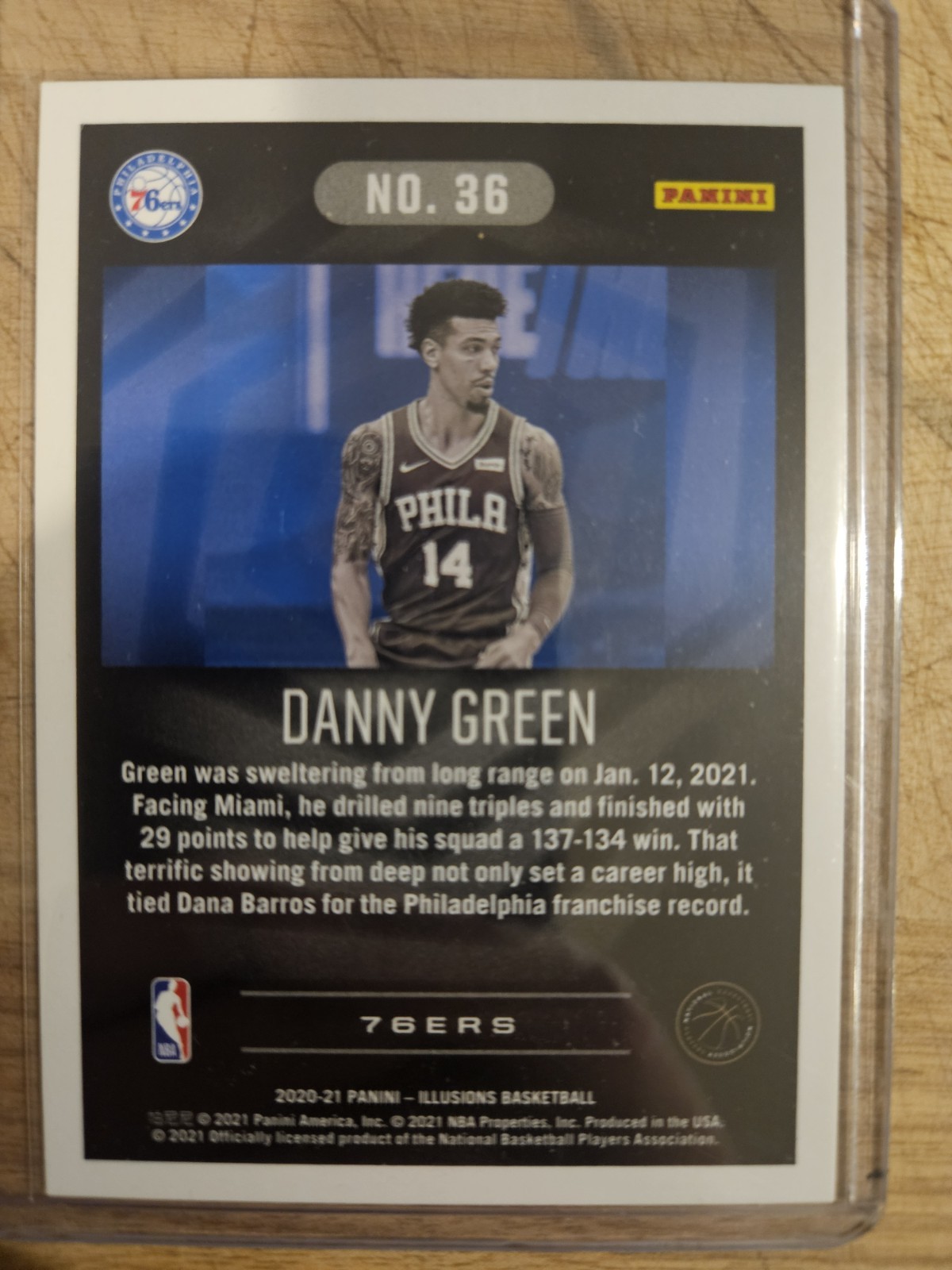 2020-21 Panini Illusions - Danny Green #36 Trophy Collection Red /99