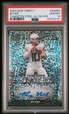 2023 LEAF TRINITY TUNGSTEN STEEL AUTOGRAPHS #SABN1 BO NIX PSA 10 