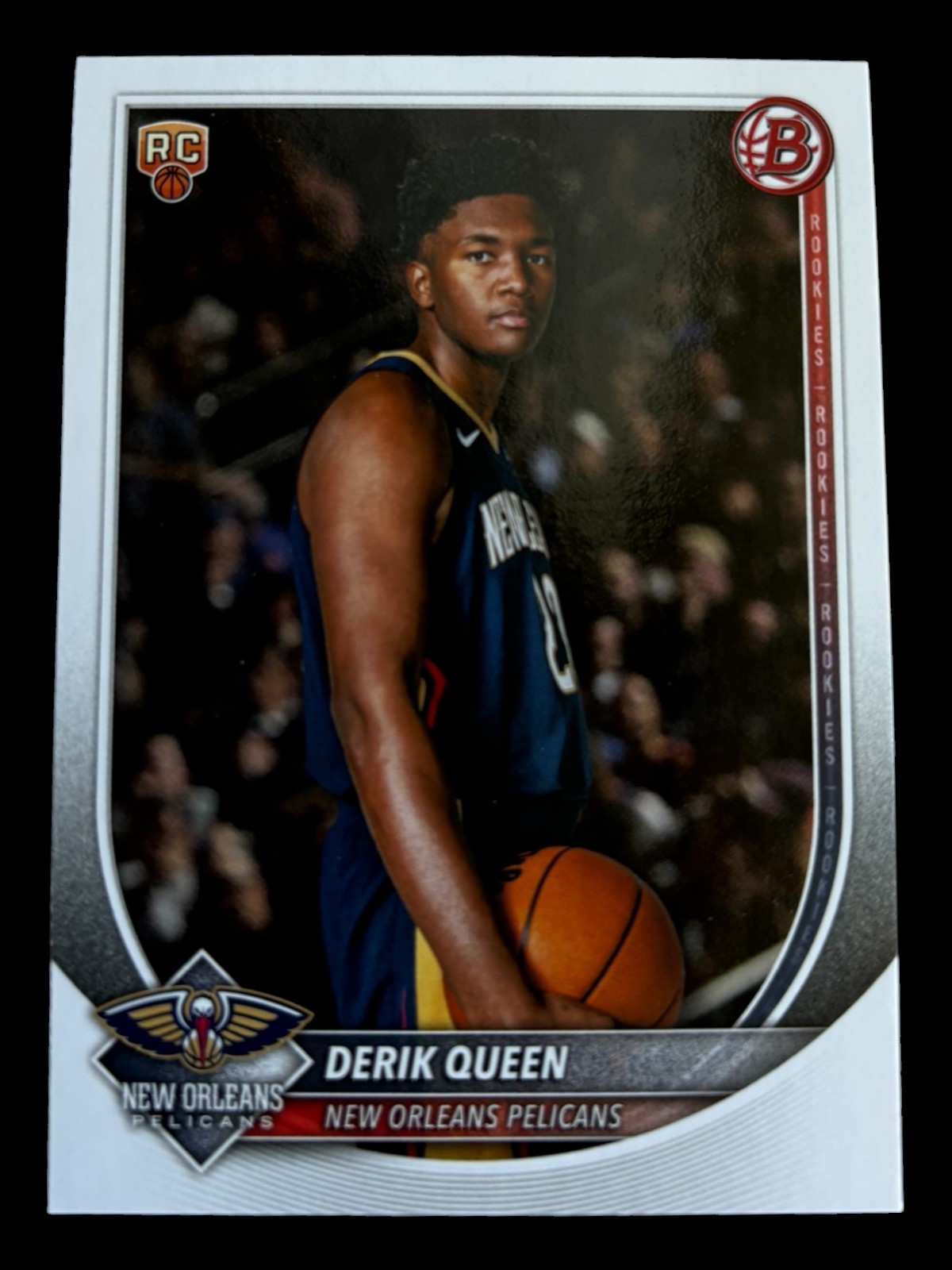 2025-26 Bowman Basketball Card Derik Queen Rookie RC #13 New Orleans Pelicans