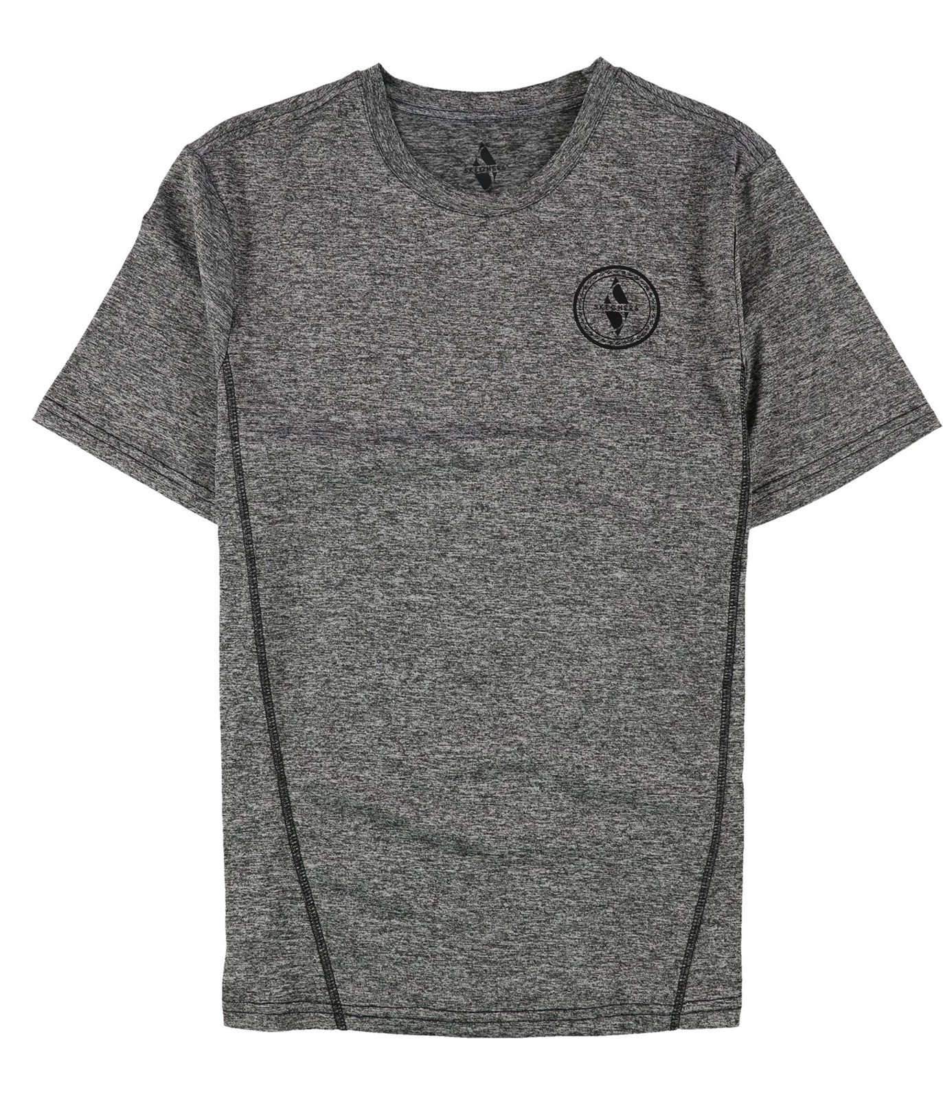 Мужская базовая футболка с логотипом Skechers в полоску серая Маленькая 3490₽