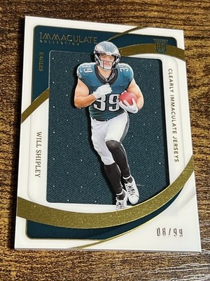 WILL SHIPLEY 2024 Panini Immaculate Rookie Clearly Immaculate