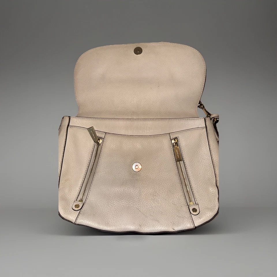 Michael Kors Bedford Legacy Ladies Large Leather Crossbody Bag Beige - Image 3 of 4