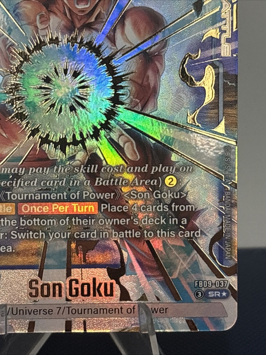 Son Goku FB09-037 Alternate Art Dual Evolution Dragon Ball Card